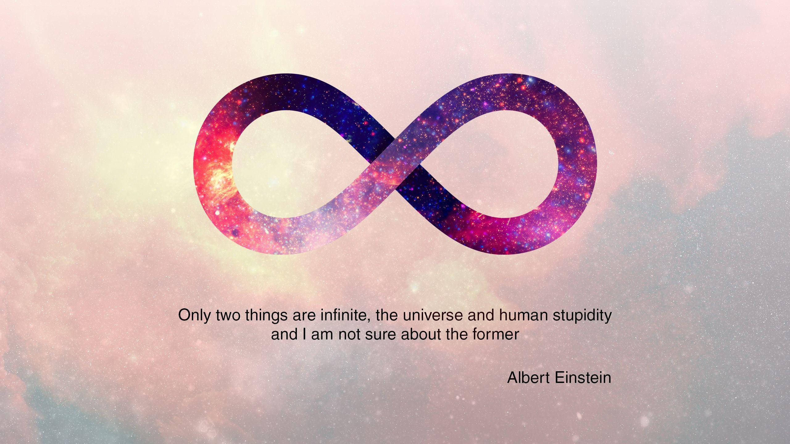 infinity symbol, cosmic nebulae, pastel galaxy, 2K Desktop Wallpaper