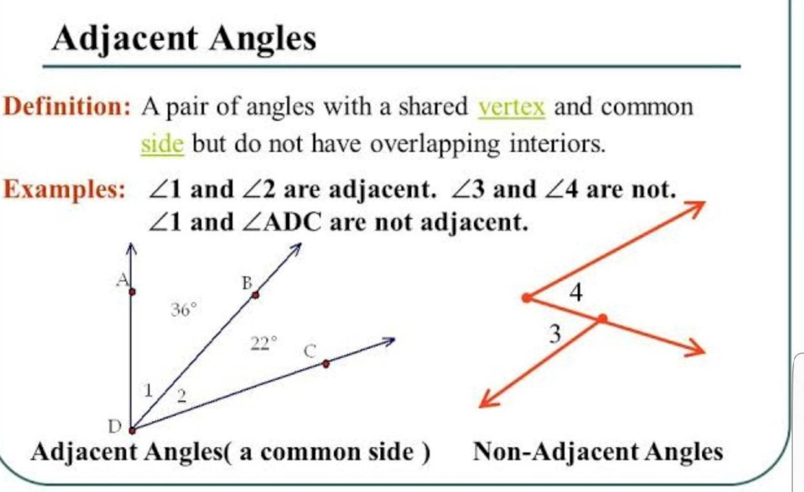 adjacent angle definition, vertex, side, 2K Desktop Wallpaper