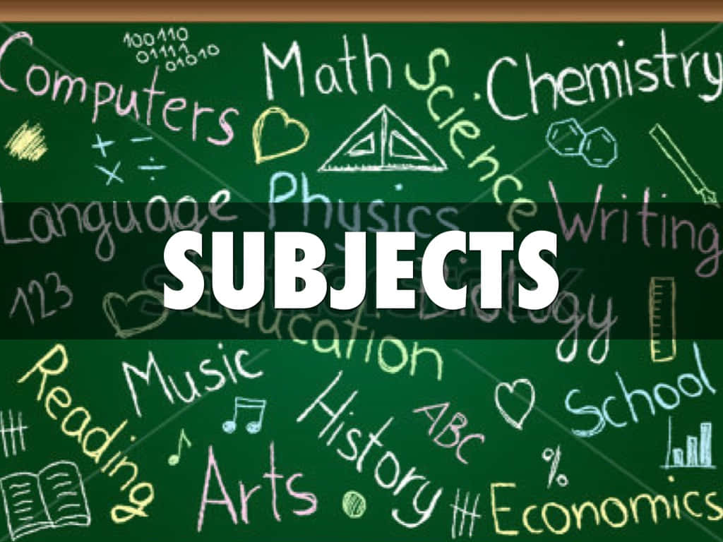 green chalkboard, colorful chalk writings, math, SD Desktop Wallpaper