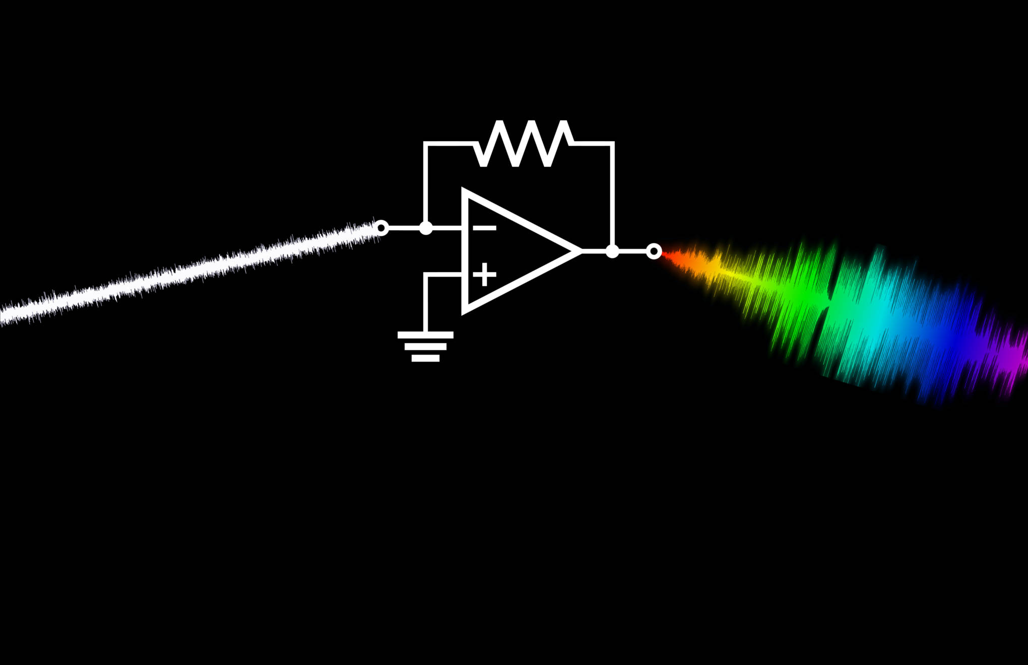 mathematical circuit diagram, op-amp circuit diagram, monochrome audio waveform, Full HD Desktop Wallpaper