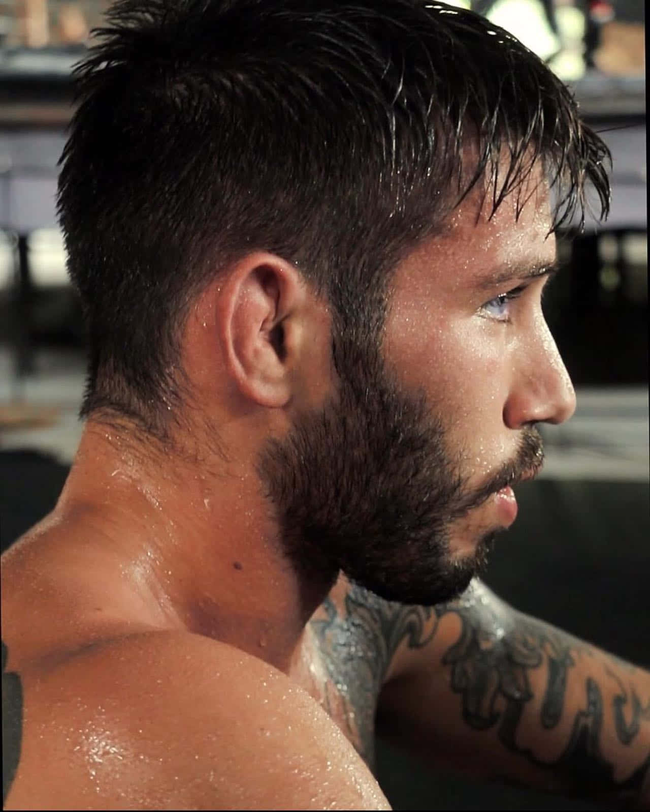 Matheus Nicolau, beard, tattoos, HD Phone Wallpaper