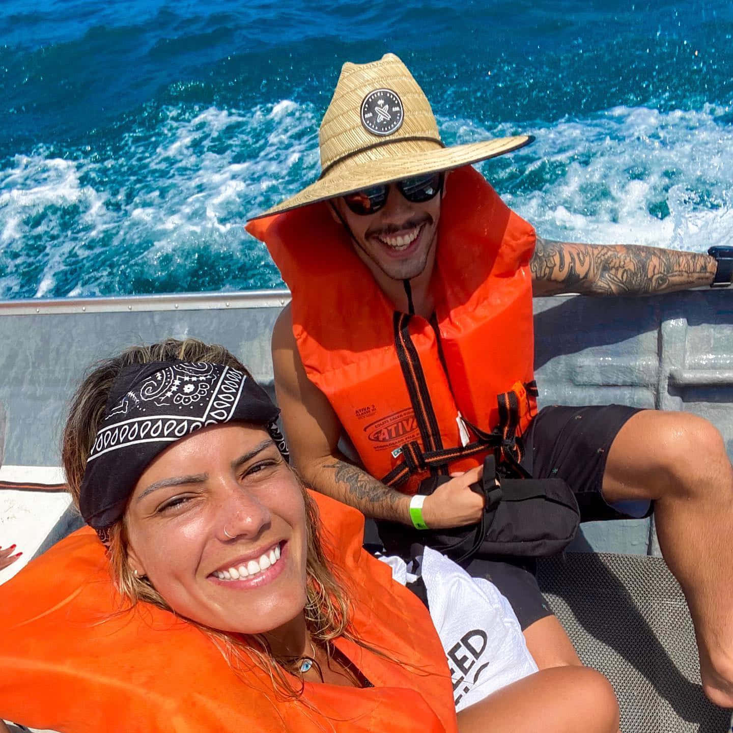 Matheus Nicolau, wife, boat, HD Desktop Wallpaper