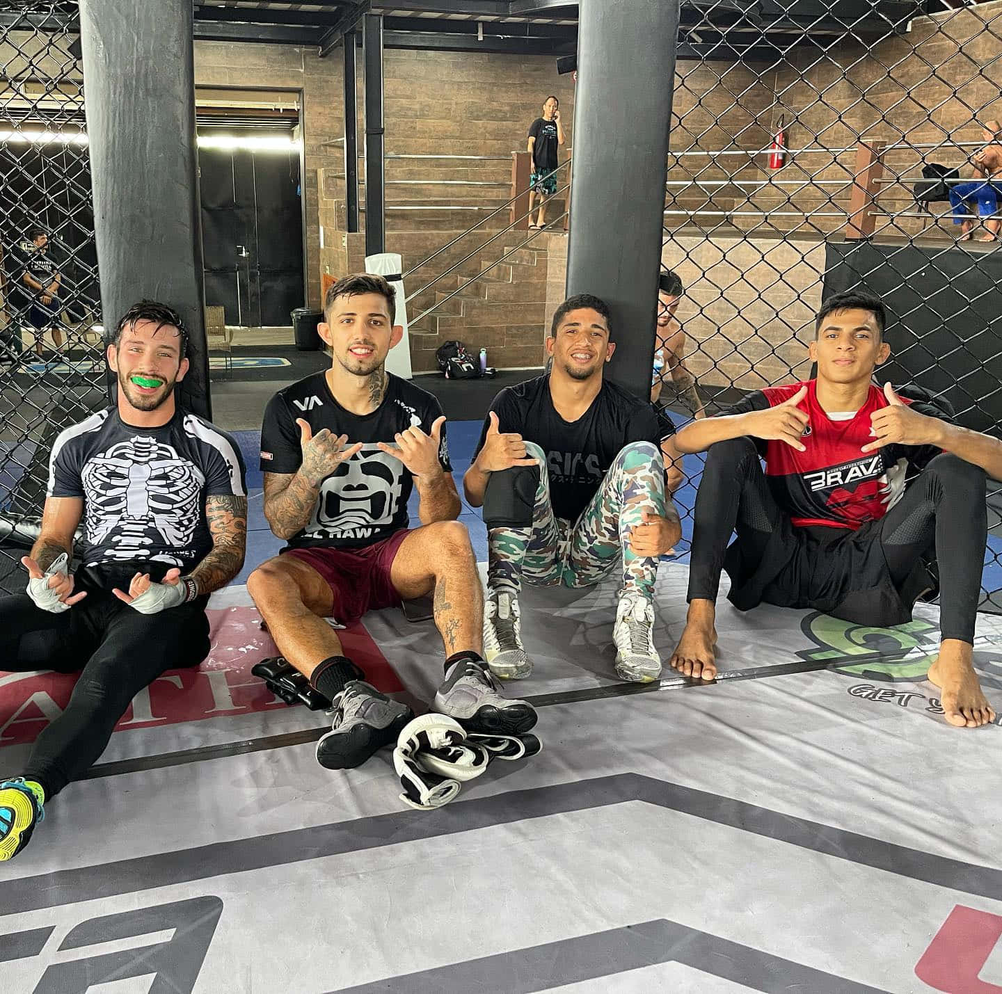 Matheus Nicolau, MMA gear, cage mat, HD Desktop Wallpaper