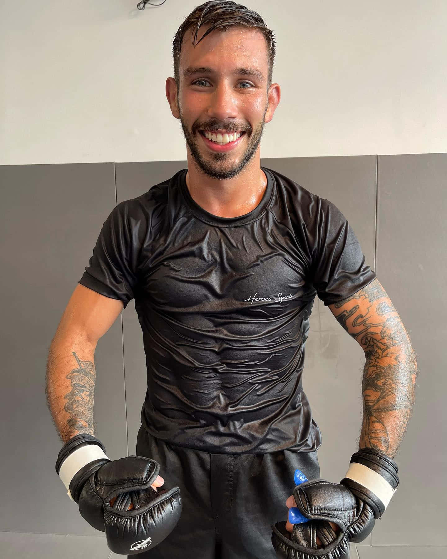 Matheus Nicolau, wet shirt, tattoos, HD Phone Wallpaper
