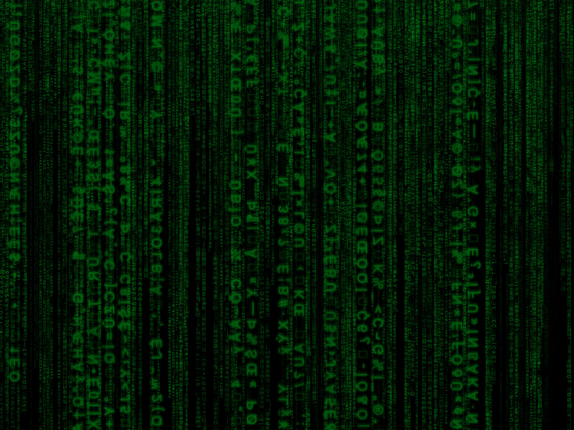 Matrix Code, green digital code, black background, Full HD Desktop Wallpaper