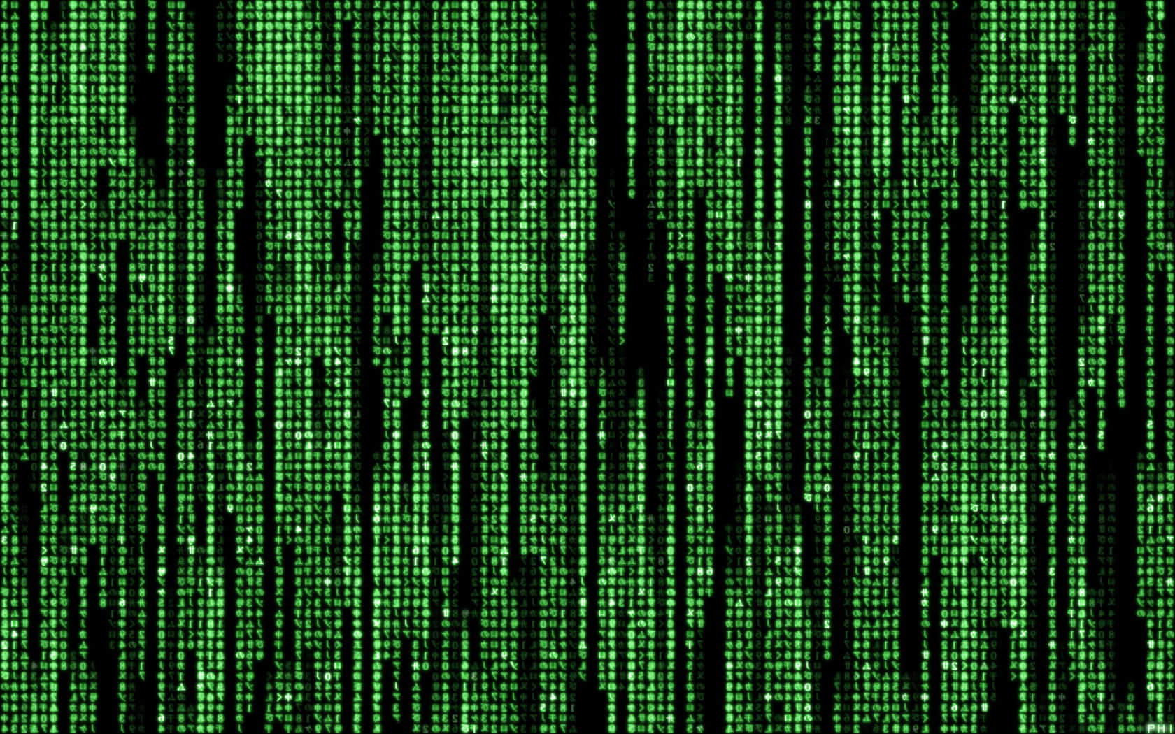 Matrix Code, green digital rain, black background, HD Desktop Wallpaper