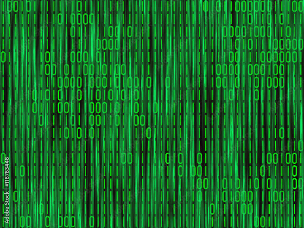 Matrix Code, vibrant green binary code, digital rain effect, SD Desktop Wallpaper