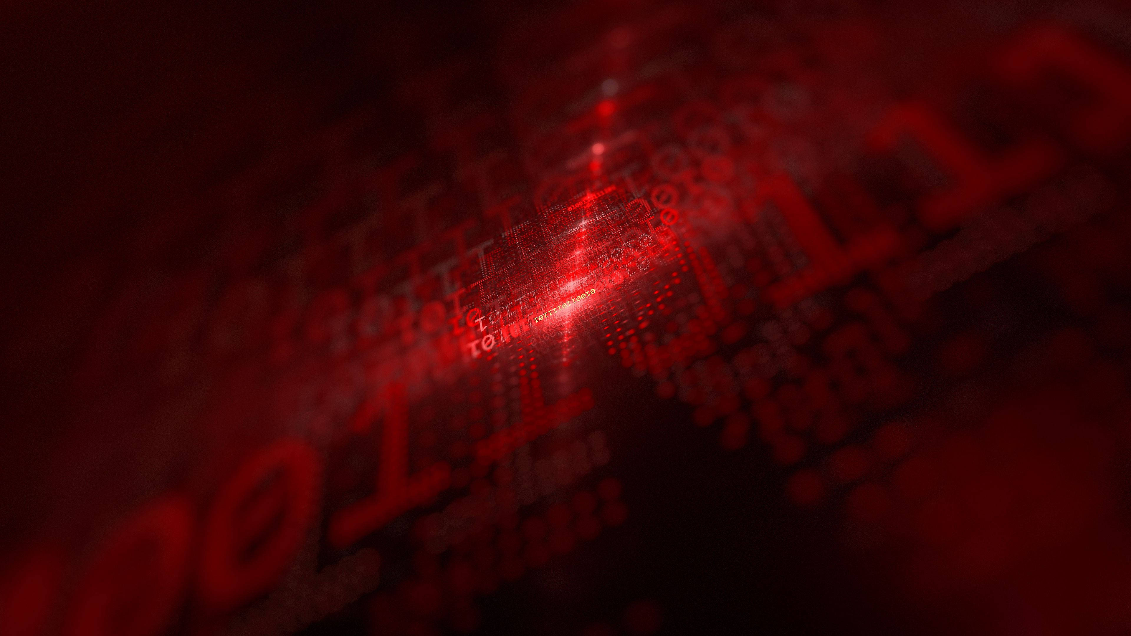 neon red matrix, glowing red digital matrix, financial data, 4K Desktop Wallpaper