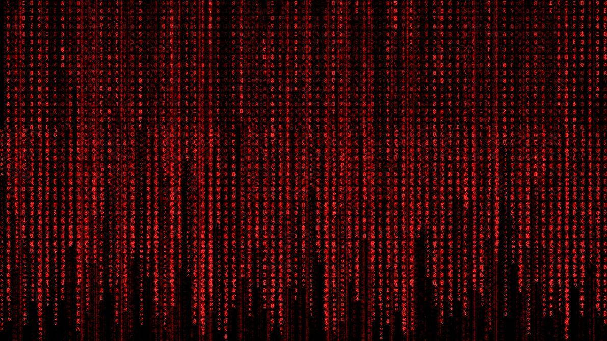 neon red, matrix, red firefly streaks, SD Desktop Wallpaper