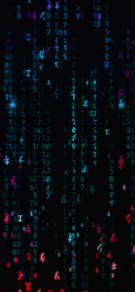 Amoled S, Matrix, digital rain, SD Phone Wallpaper