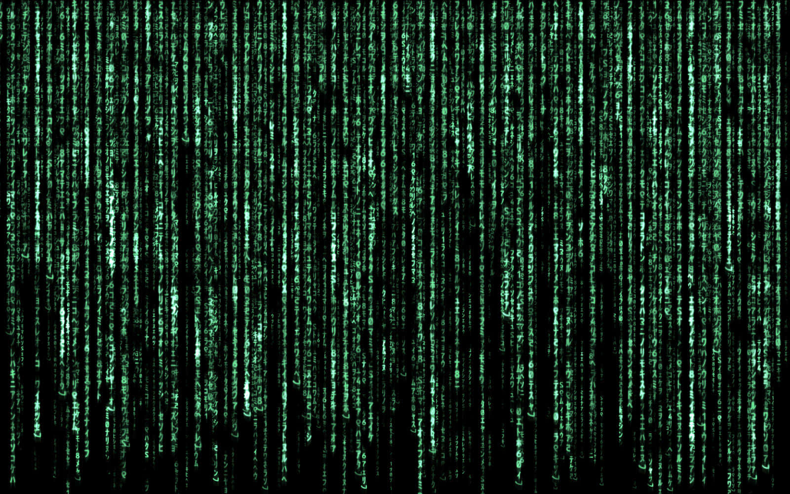 Matrix, green digital code, vertical cascade, HD Desktop Wallpaper