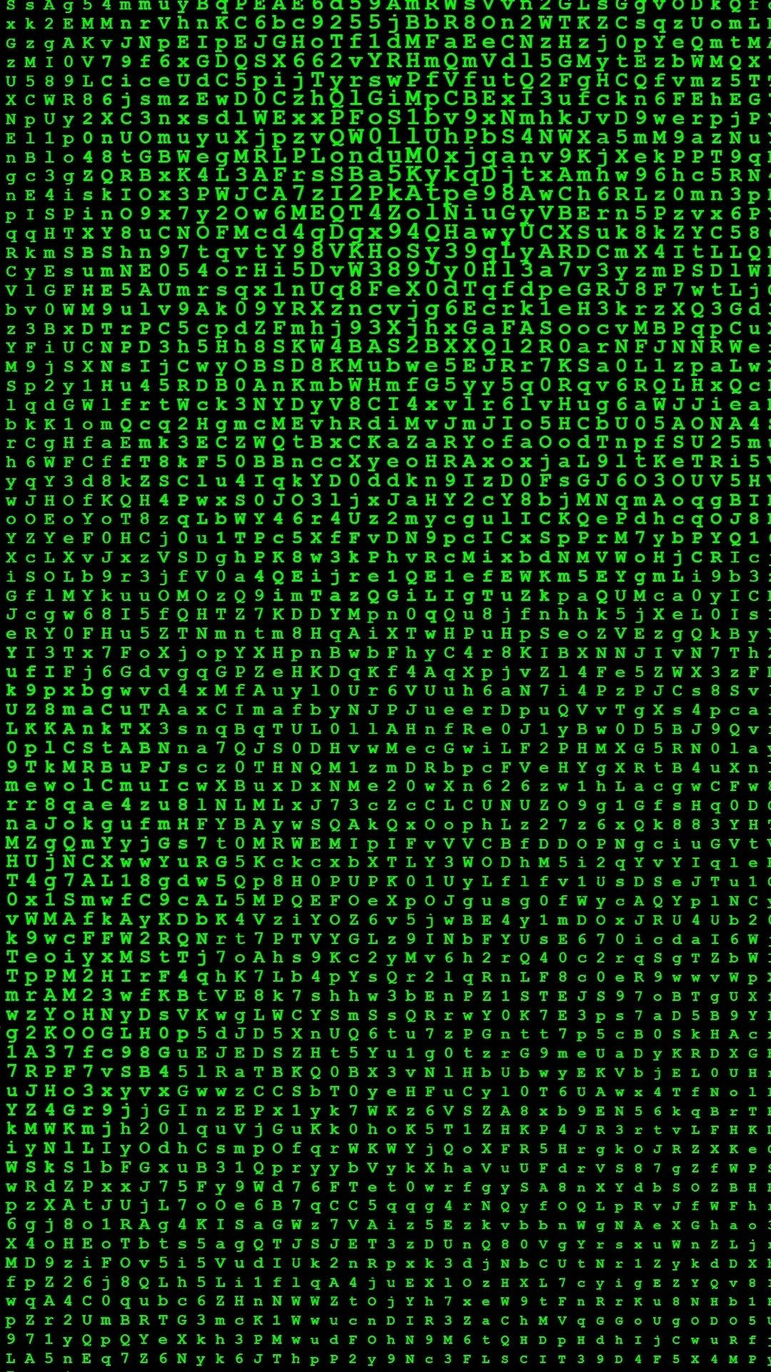 Matrix, green digital matrix, scrolling alphanumeric code, Full HD Phone Wallpaper