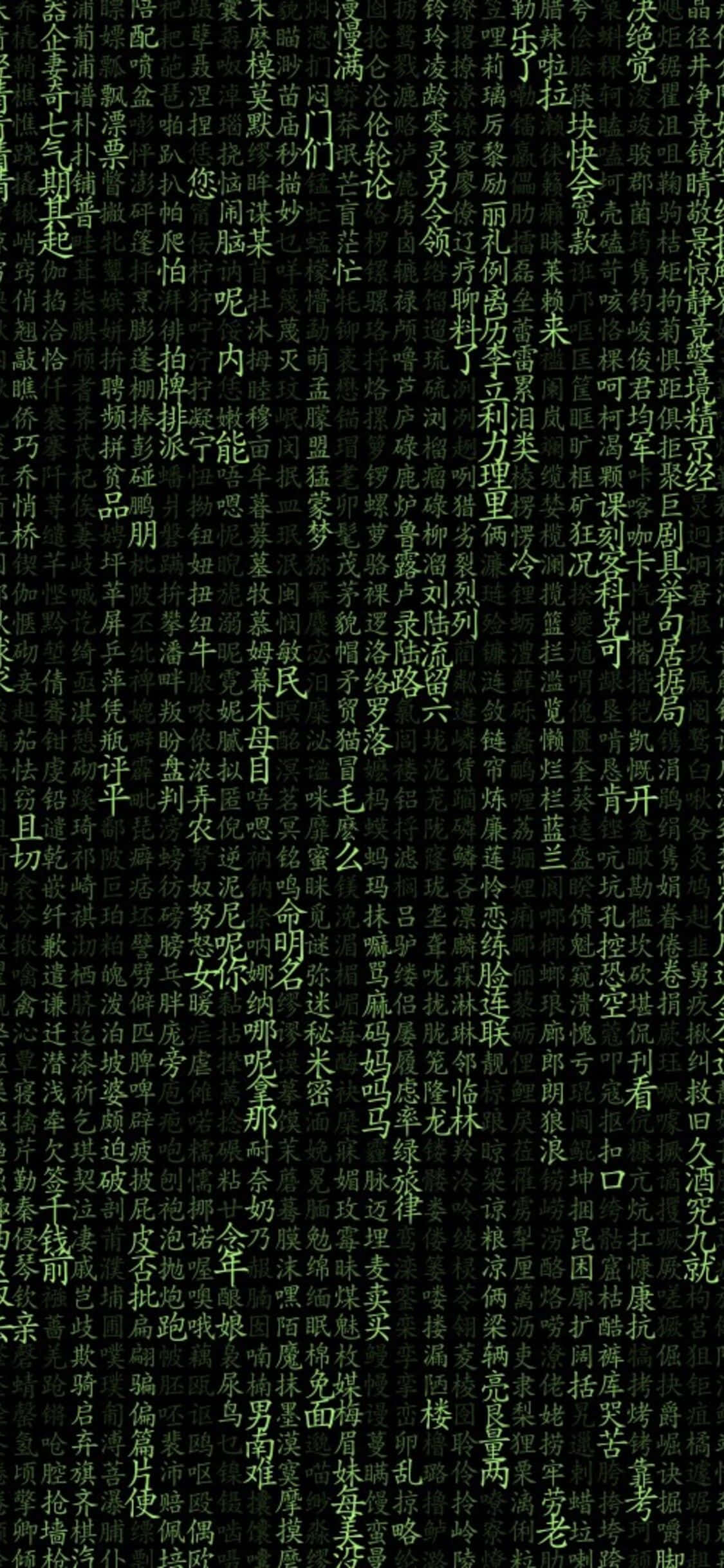 Matrix, iPhone, Chinese characters, Full HD Phone Wallpaper