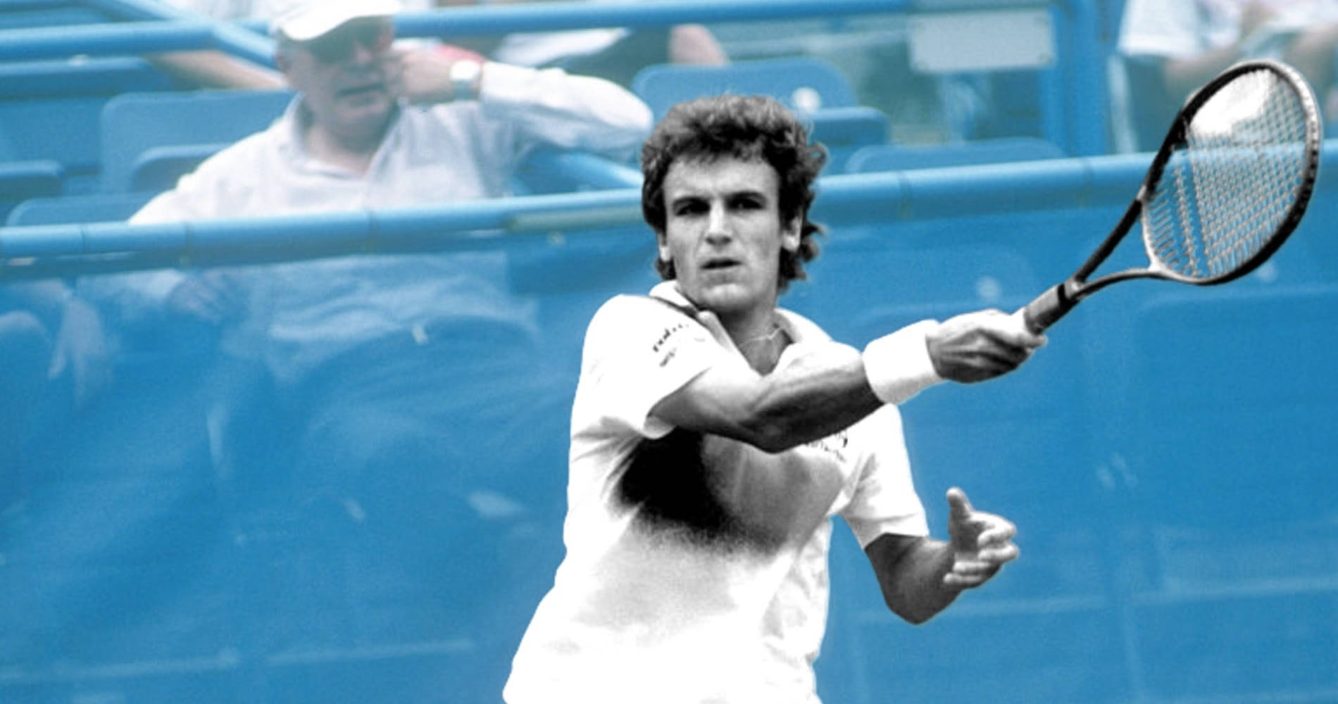 Mats Wilander, blue, tennis player, HD Desktop Wallpaper