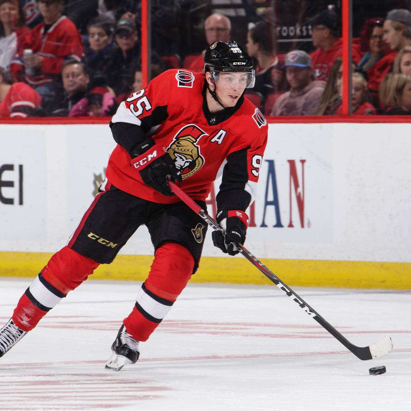 Matt Duchene, red jersey, hockey player, HD Desktop Wallpaper