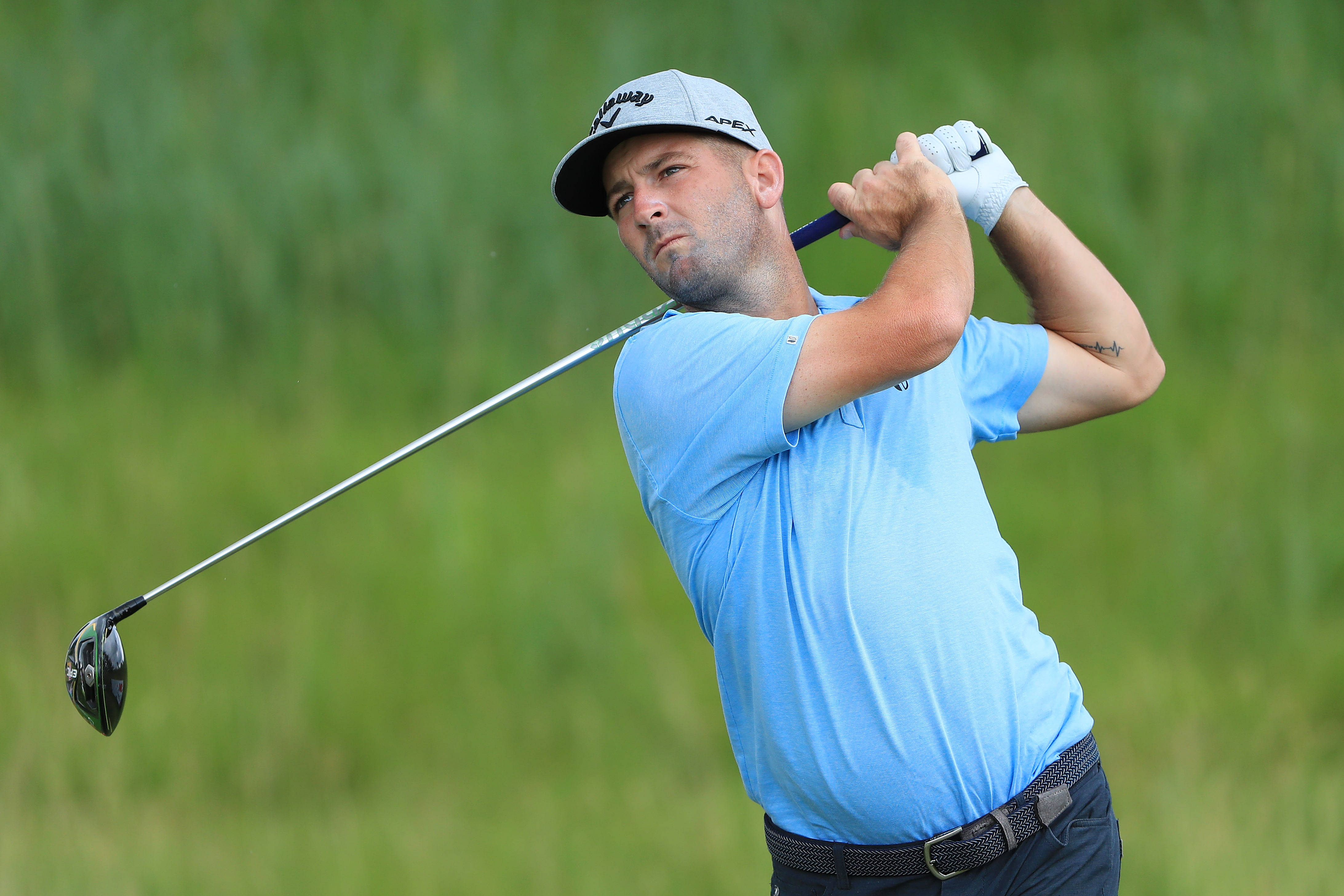Matt Every, golf club, light blue shirt, 4K Desktop Wallpaper