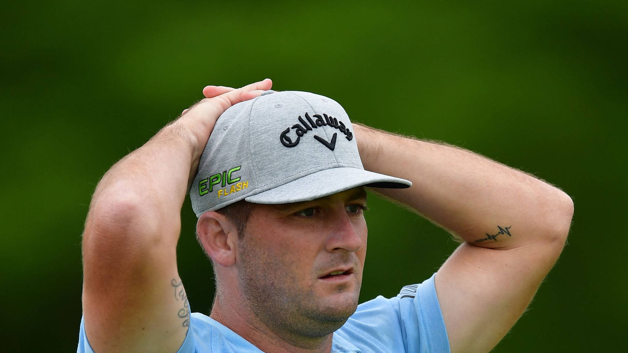 Matt Every, light blue shirt, grey Callaway cap, Full HD Desktop Wallpaper
