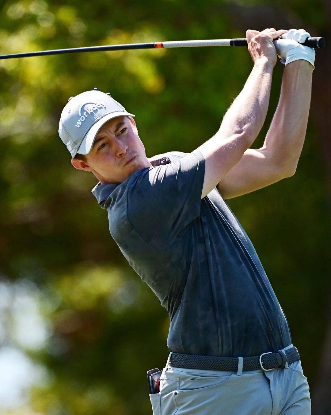 Matt Fitzpatrick, professional golfer, mid-swing, HD Phone Wallpaper