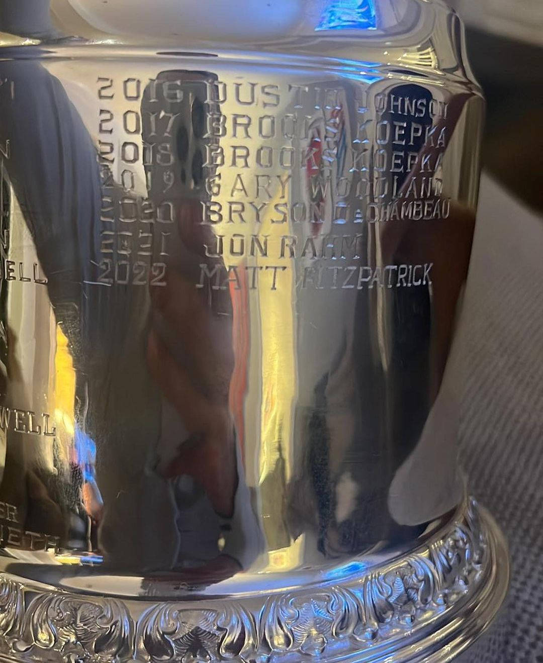 Matt Fitzpatrick, trophy, silver, HD Phone Wallpaper