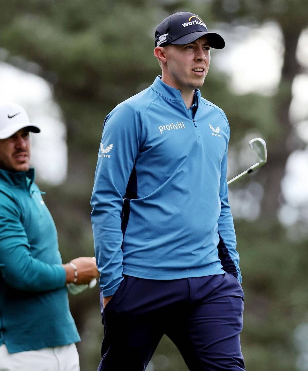 Matt Fitzpatrick, blue pullover, cap, HD Phone Wallpaper