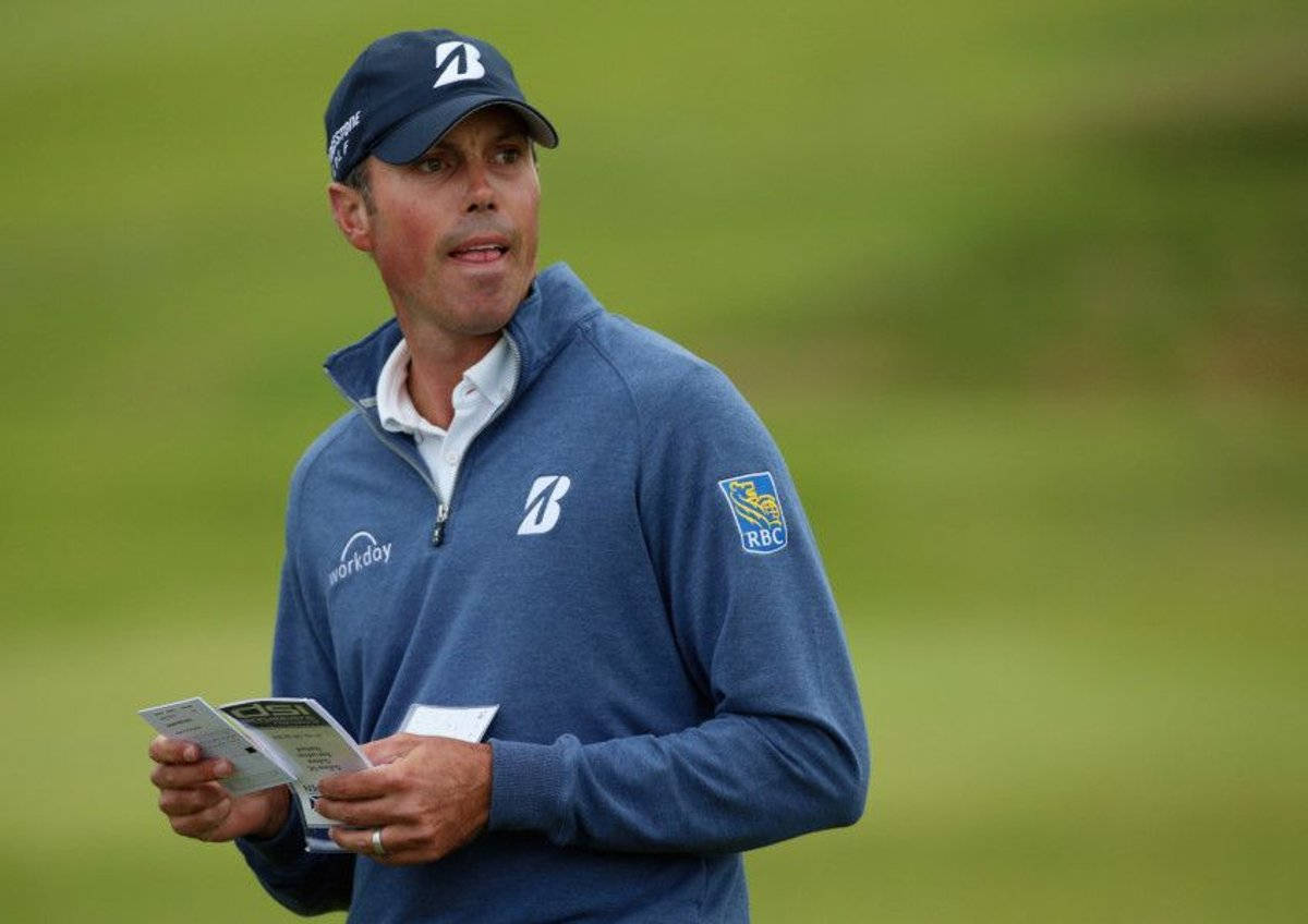 Matt Kuchar, blue pullover, cap, SD Desktop Wallpaper