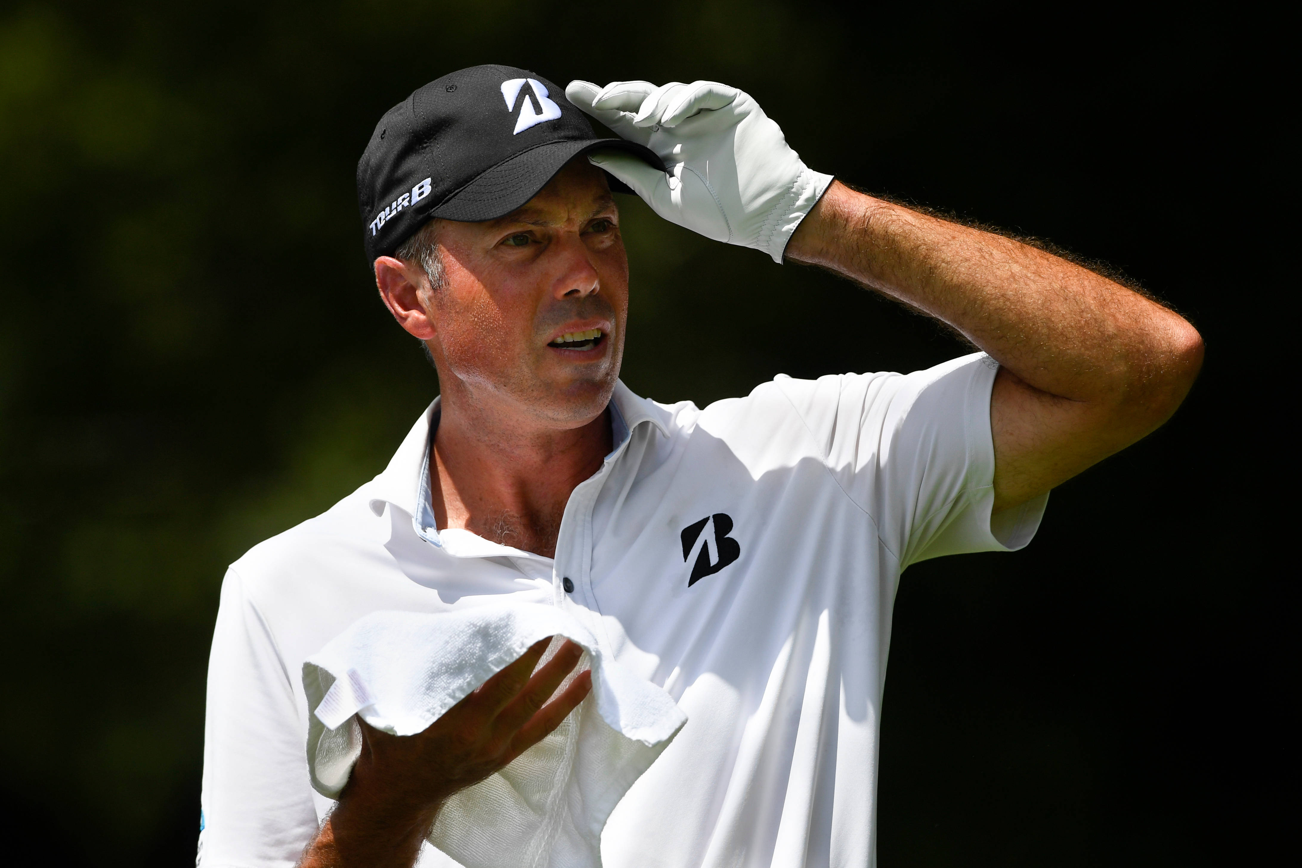 Matt Kuchar, white polo, cap, 4K Desktop Wallpaper