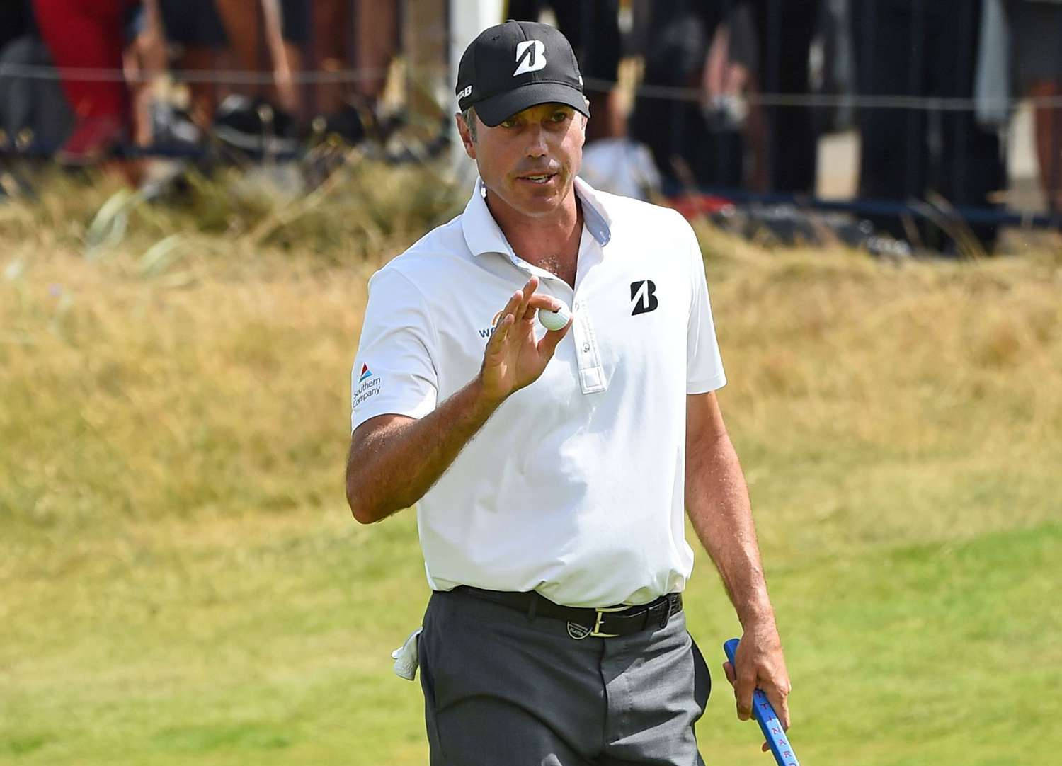 Matt Kuchar, golf ball, white polo, HD Desktop Wallpaper