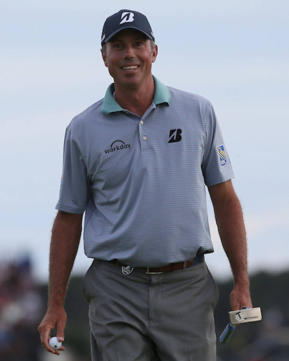 Matt Kuchar, gray shirt, striped polo, SD Phone Wallpaper