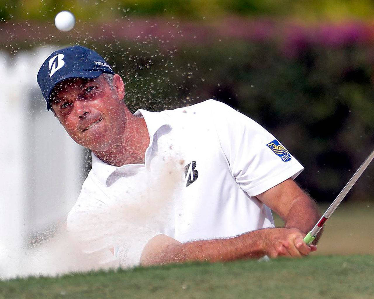 Matt Kuchar, sand wedge, bunker, HD Desktop Wallpaper