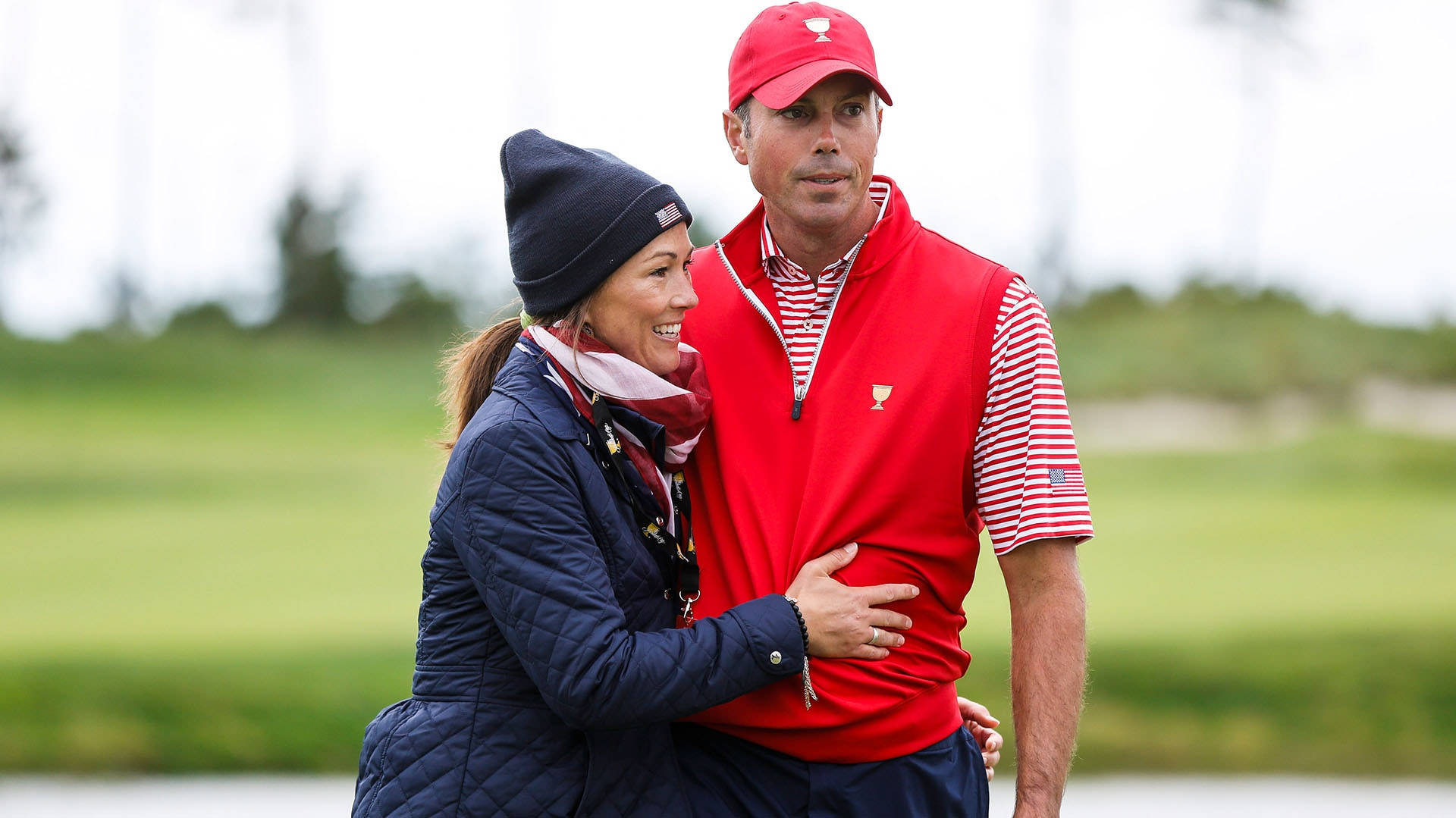 Matt Kuchar, navy beanie, red cap, Full HD Desktop Wallpaper