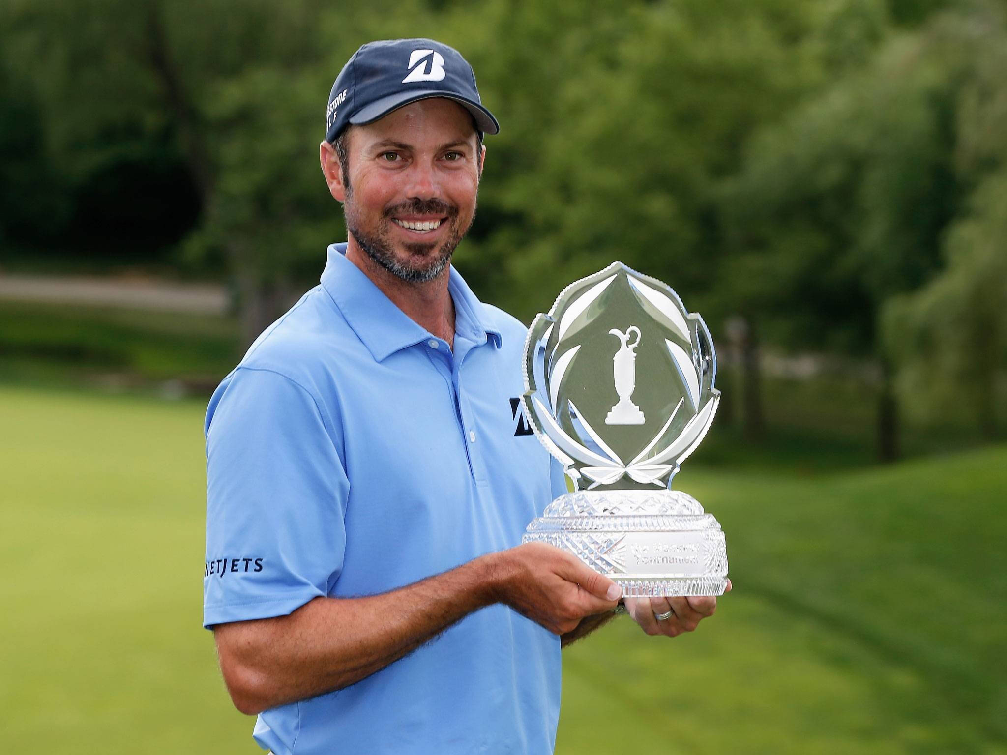 Matt Kuchar, blue polo, cap, Full HD Desktop Wallpaper