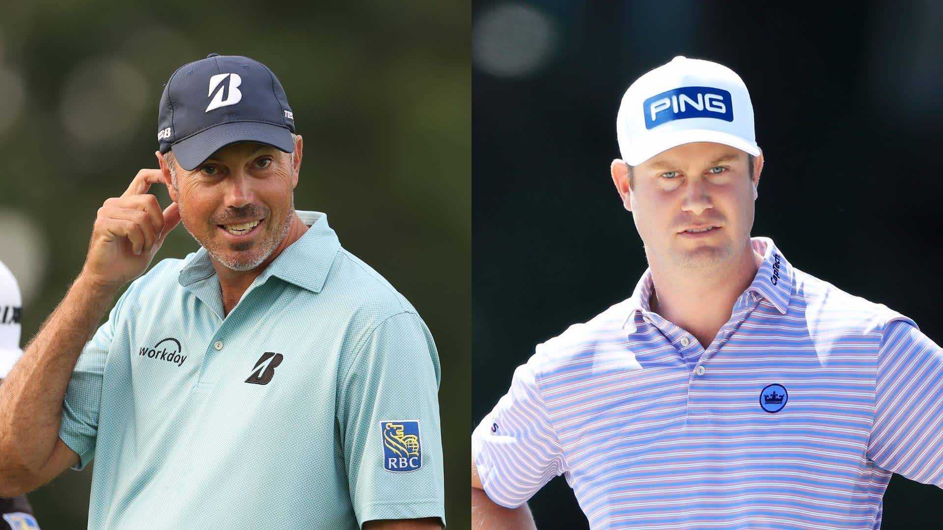Matt Kuchar, golf swing, branded attire, Full HD Desktop Wallpaper