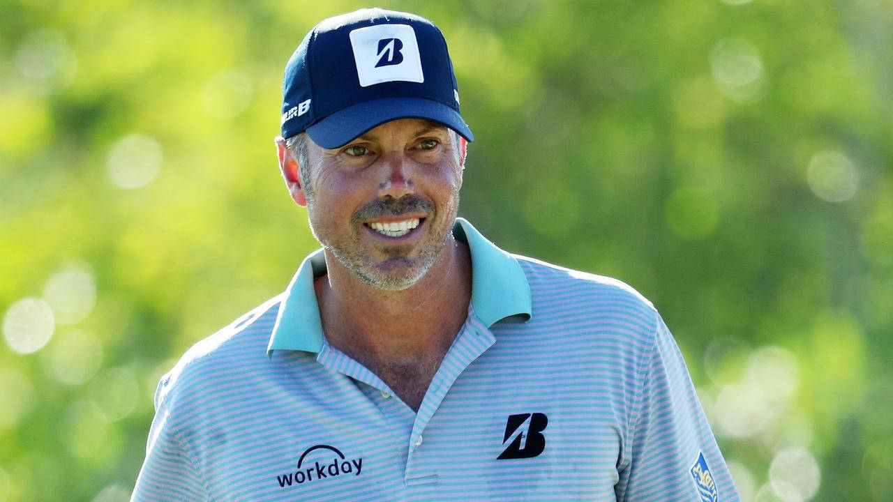 Matt Kuchar, blue cap, striped polo shirt, HD Desktop Wallpaper