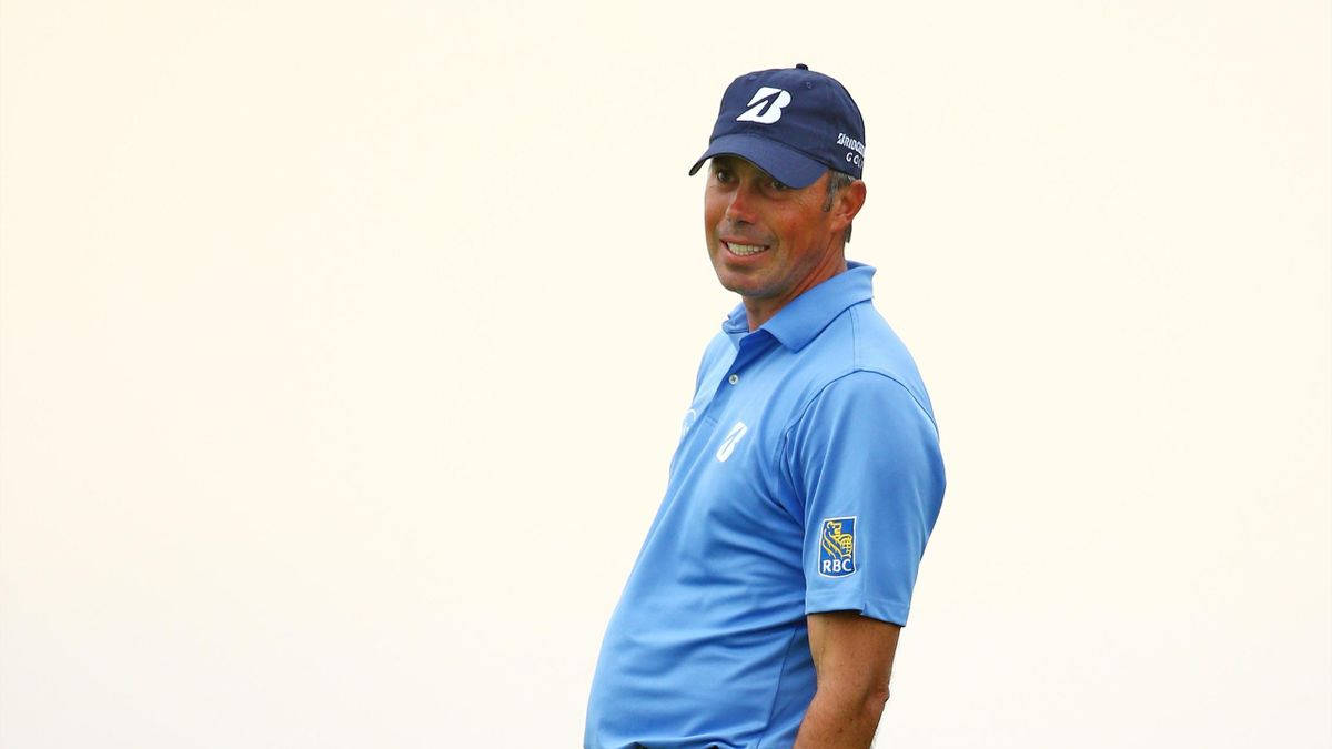 Matt Kuchar, blue polo, cap, SD Desktop Wallpaper