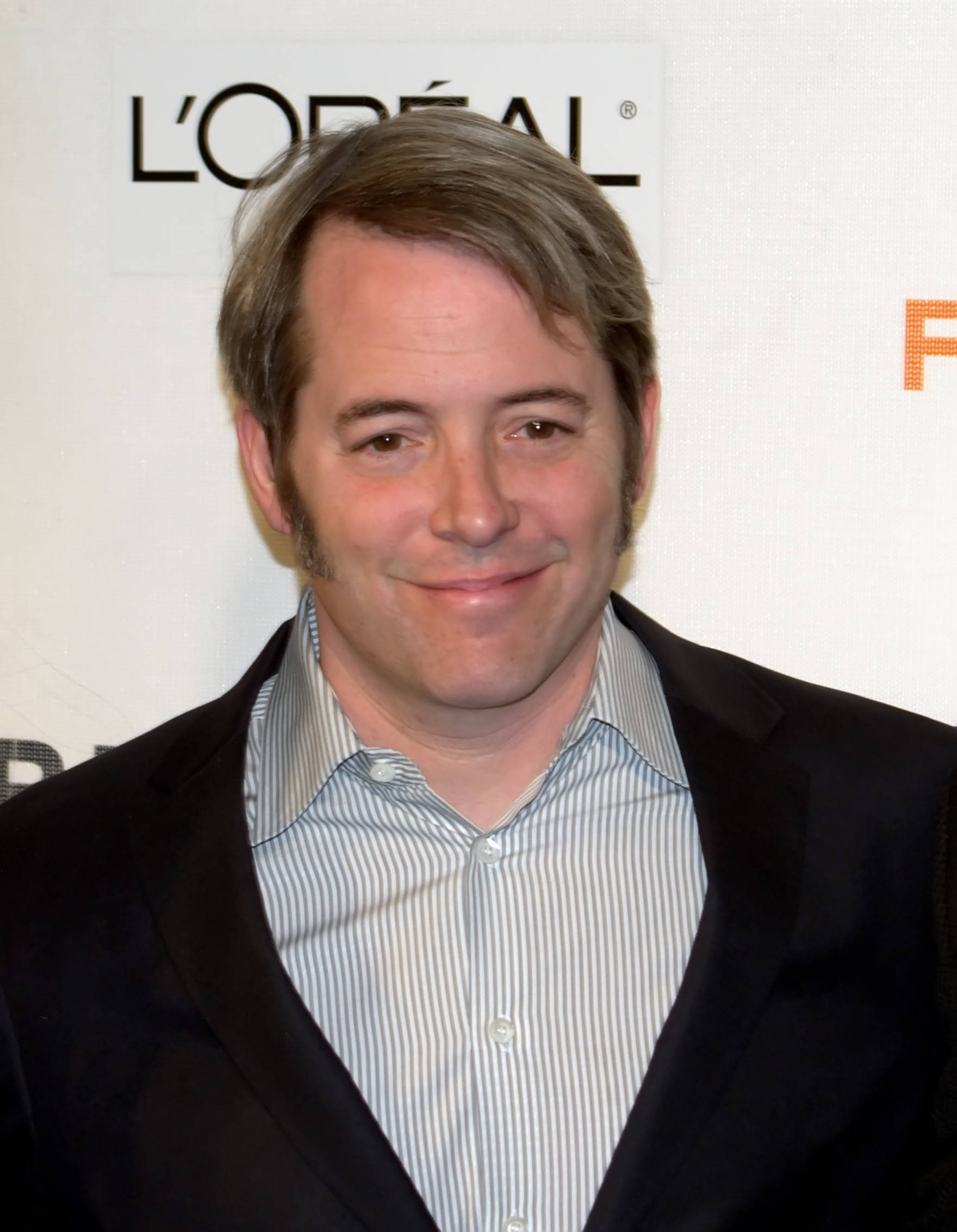 Matthew Broderick, black suit, striped shirt, Full HD Phone Wallpaper