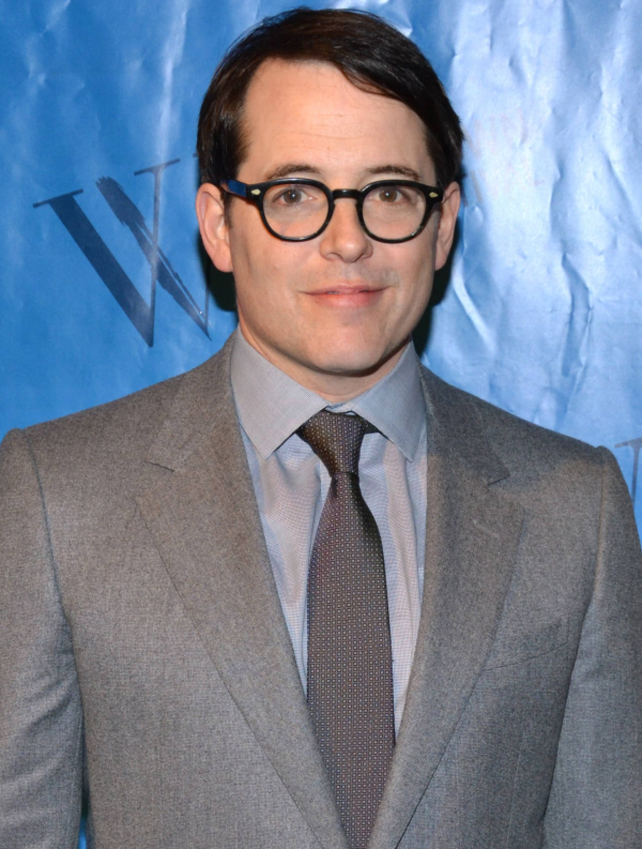 Matthew Broderick, gray suit, glasses, HD Phone Wallpaper