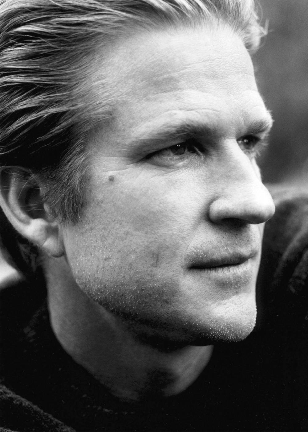Matthew Modine, side view, greyscale portrait, HD Phone Wallpaper