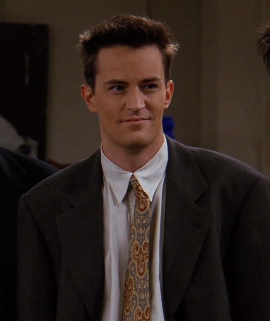 Matthew Perry, dark suit, patterned tie, SD Phone Wallpaper