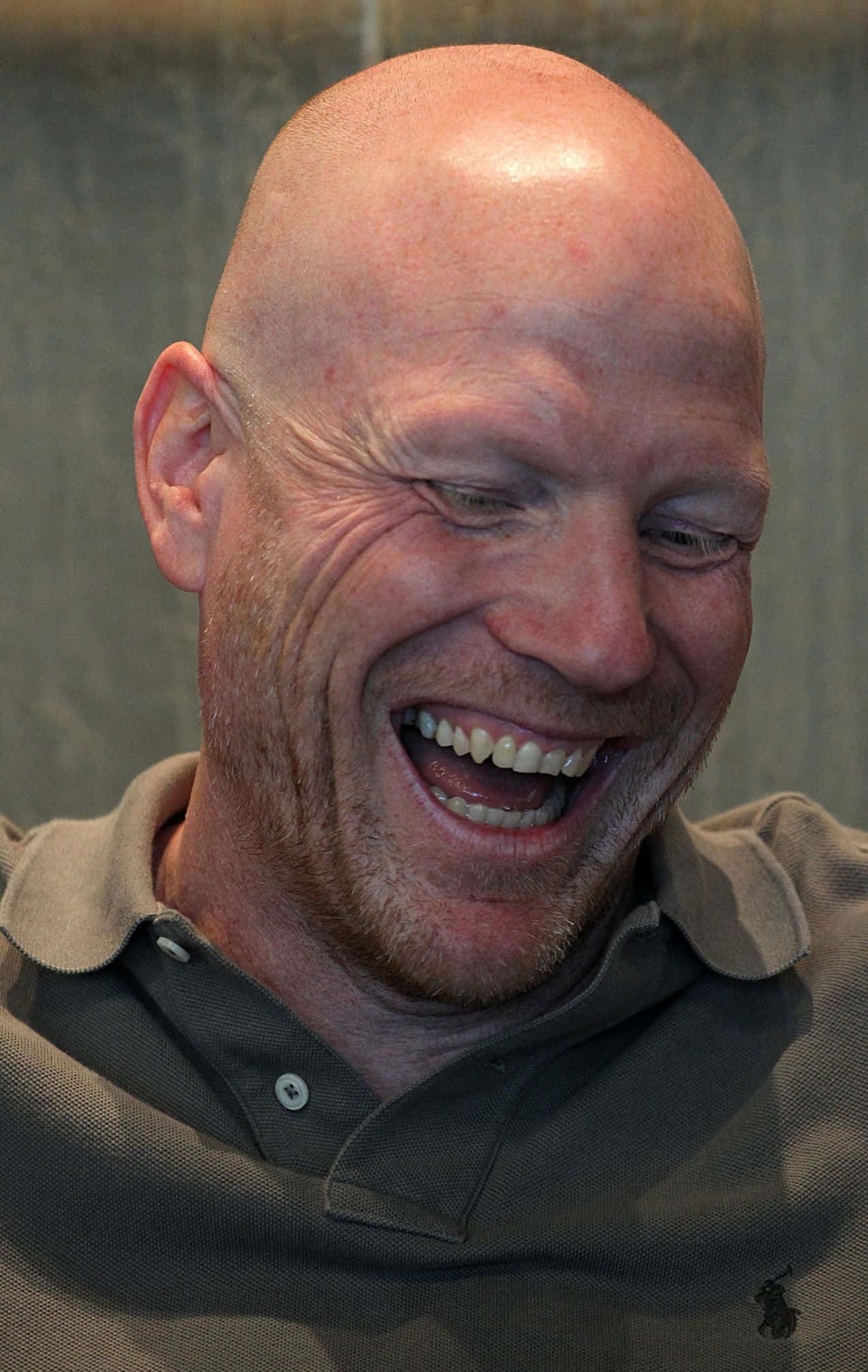Matthias Sammer, bald, joyful laugh, Full HD Phone Wallpaper