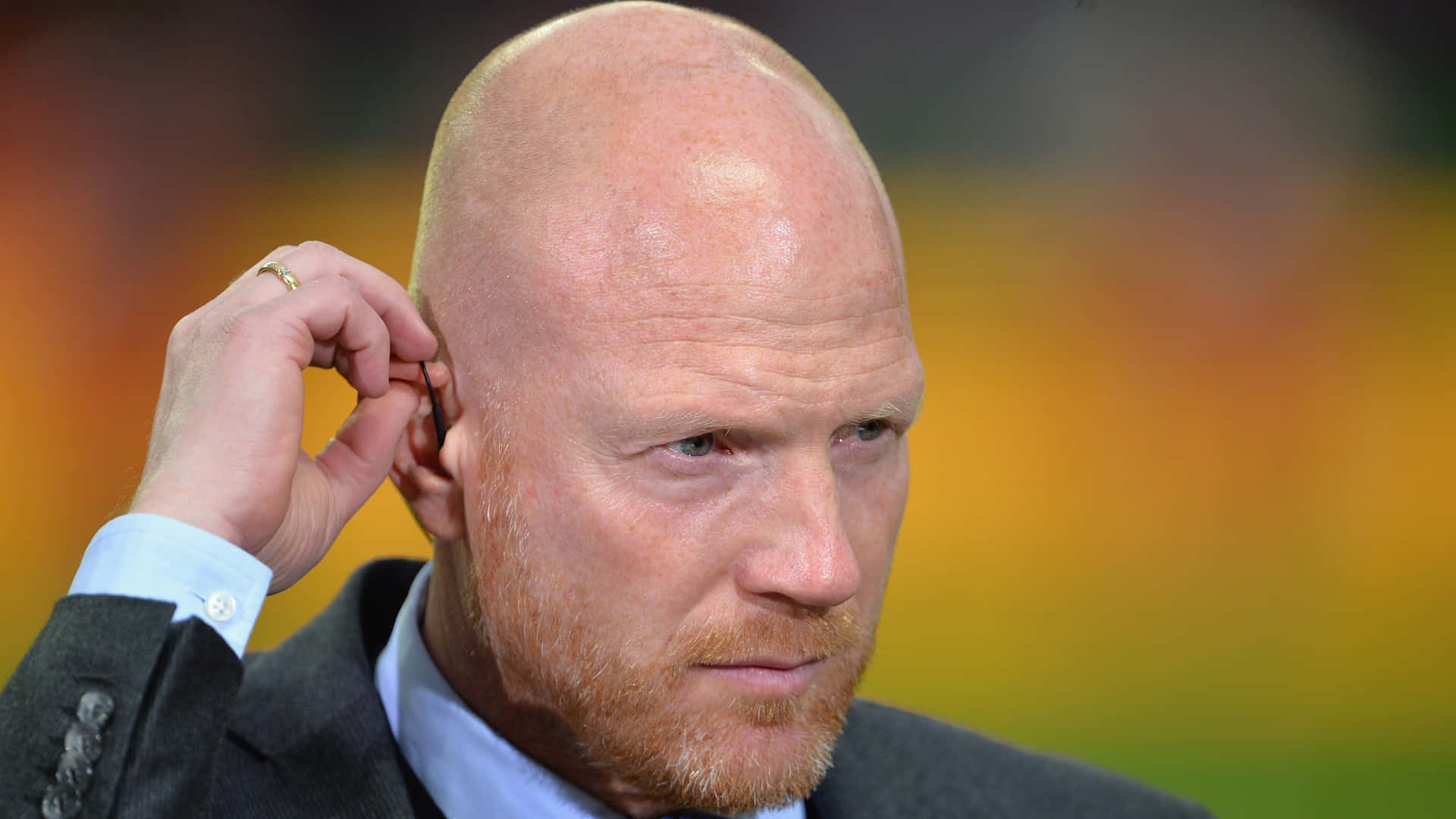 Matthias Sammer, earpiece, suit, Full HD Desktop Wallpaper
