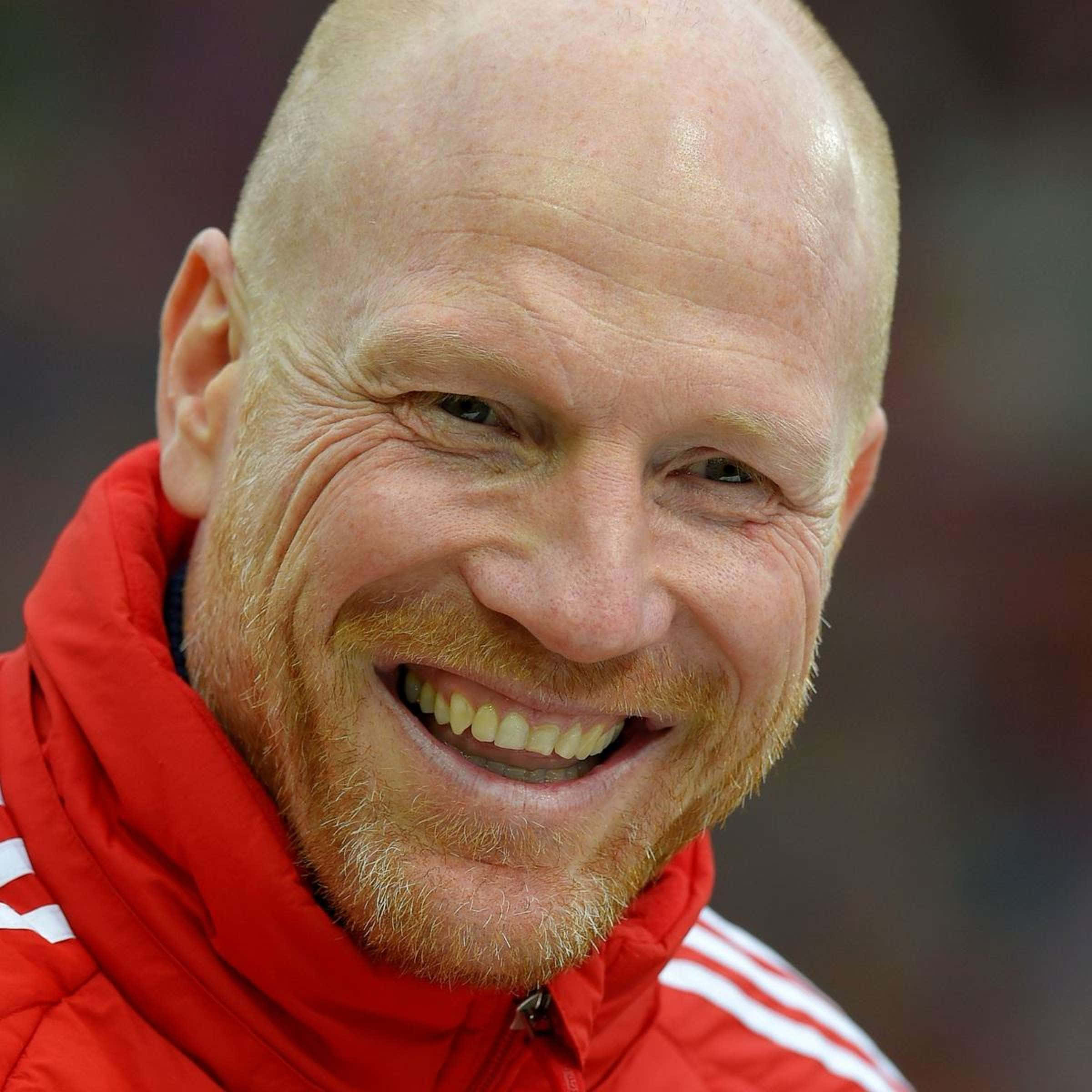 Matthias Sammer, red jacket, white stripes, Full HD Desktop Wallpaper