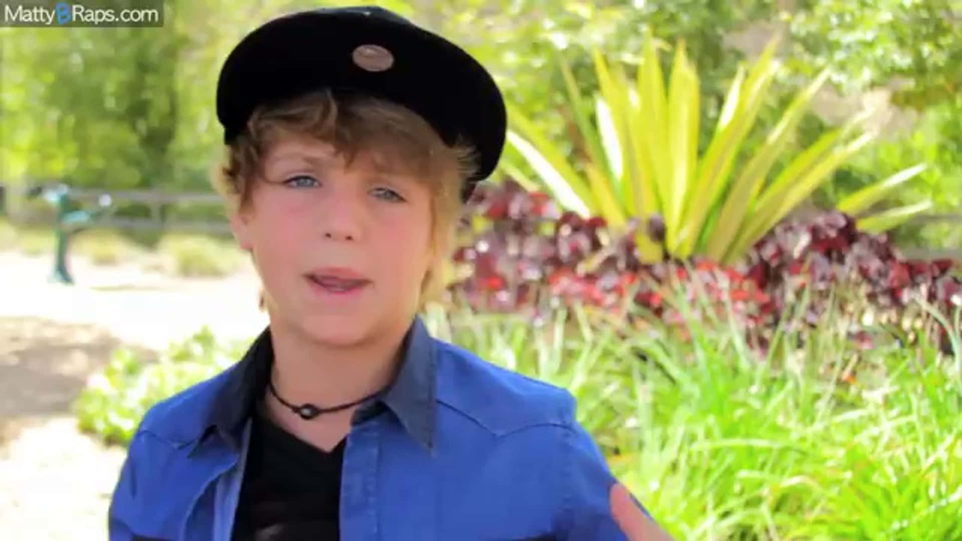 Matty B, blue shirt, black cap, Full HD Desktop Wallpaper