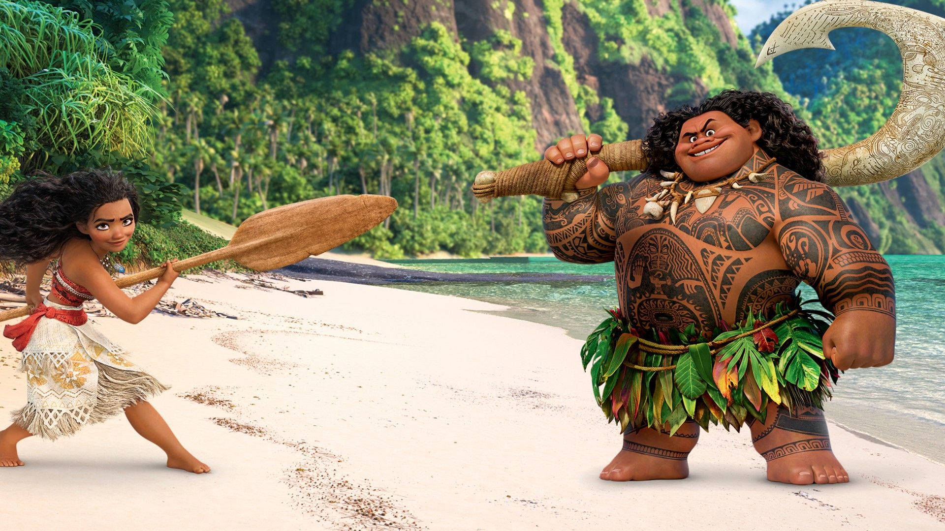 Maui Moana, tropical beach, Moana, Full HD Desktop Wallpaper
