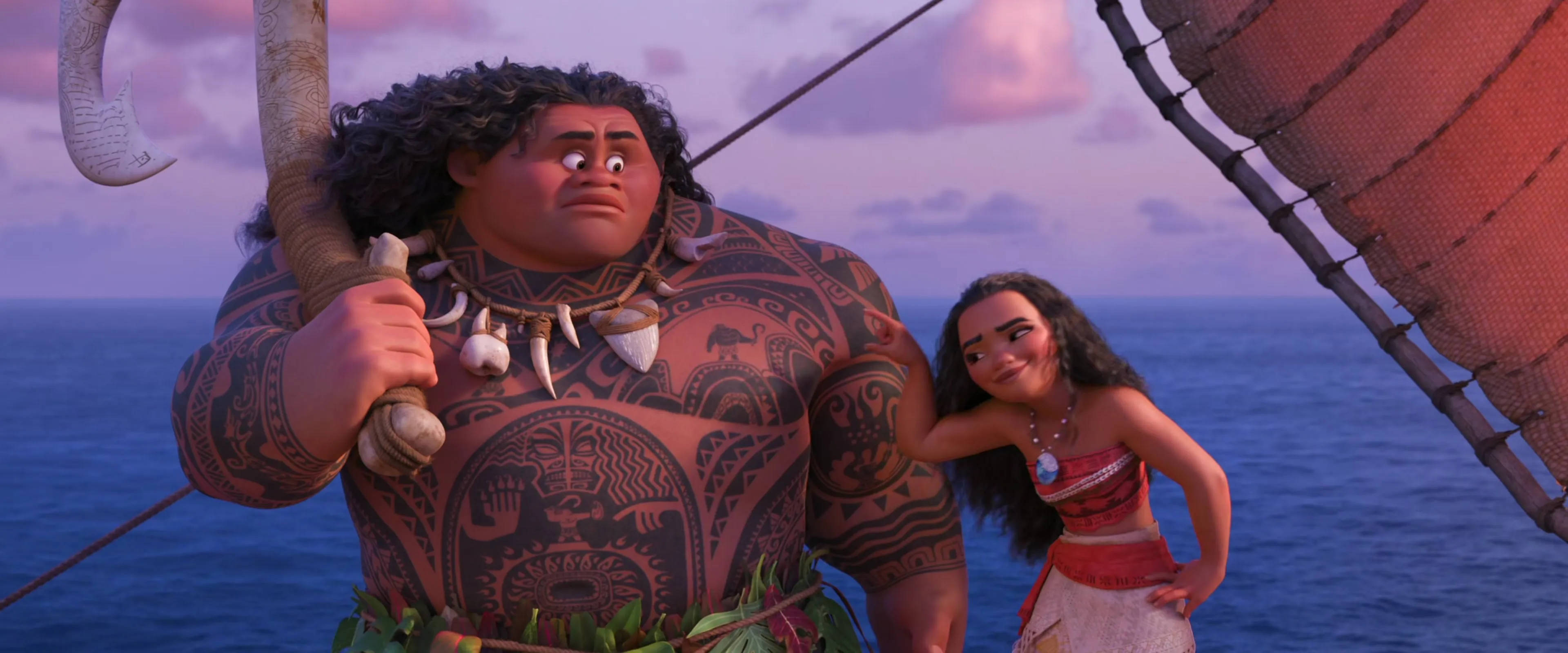 Moana, Maui, boat, 4K Desktop Wallpaper