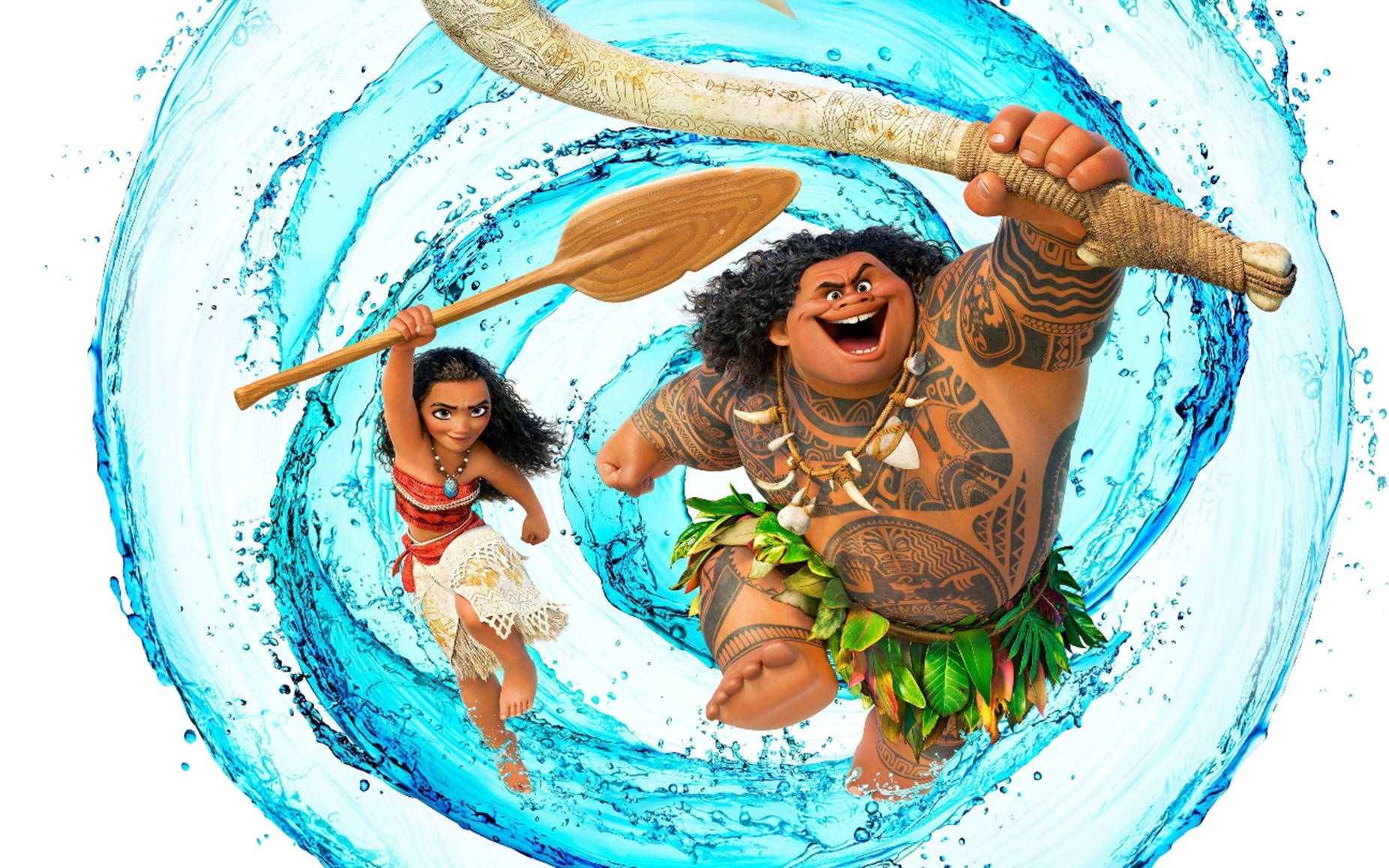 Moana, Maui, 3D animation, HD Desktop Wallpaper