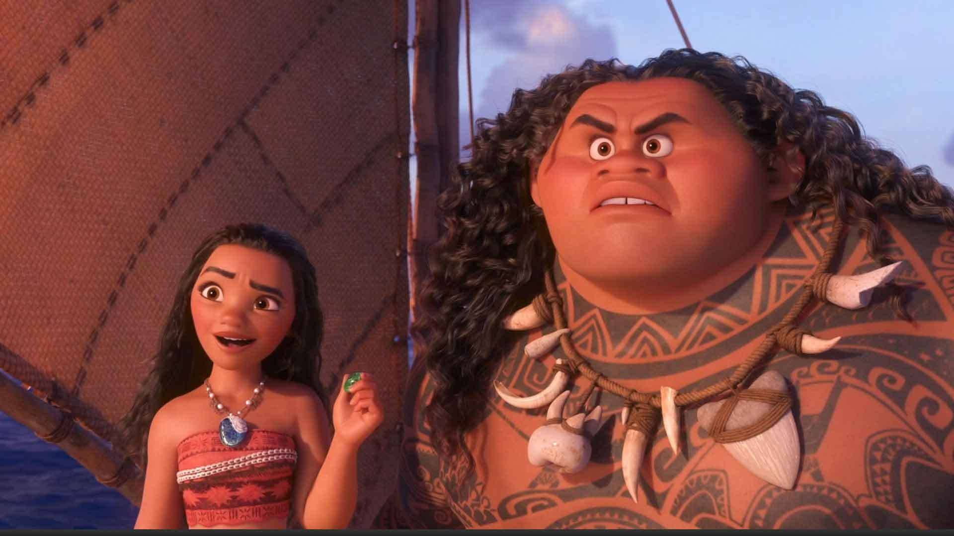 Maui, Moana, boat, Full HD Desktop Wallpaper
