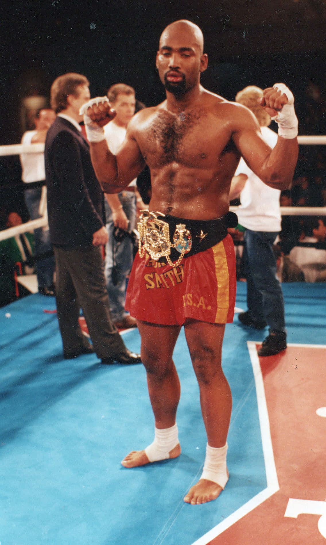 Maurice Smith, kickboxing champion, red shorts, HD Phone Wallpaper