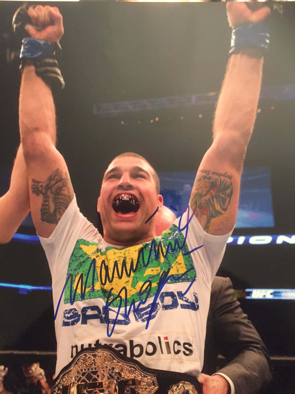 Maurício Rua, championship belt, Bad Boy shirt, HD Phone Wallpaper