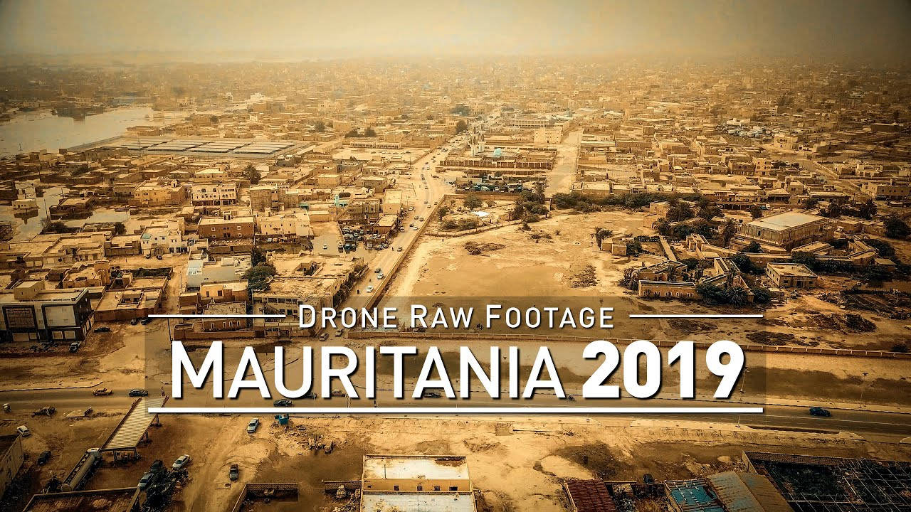 Mauritania, drone, desert city, HD Desktop Wallpaper