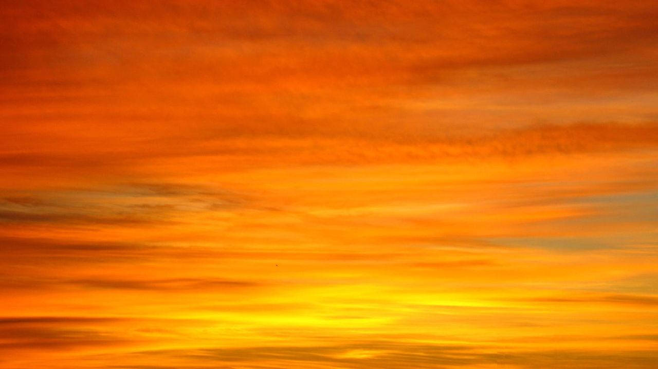 Mauritania, Sunset, Orange, HD Desktop Wallpaper